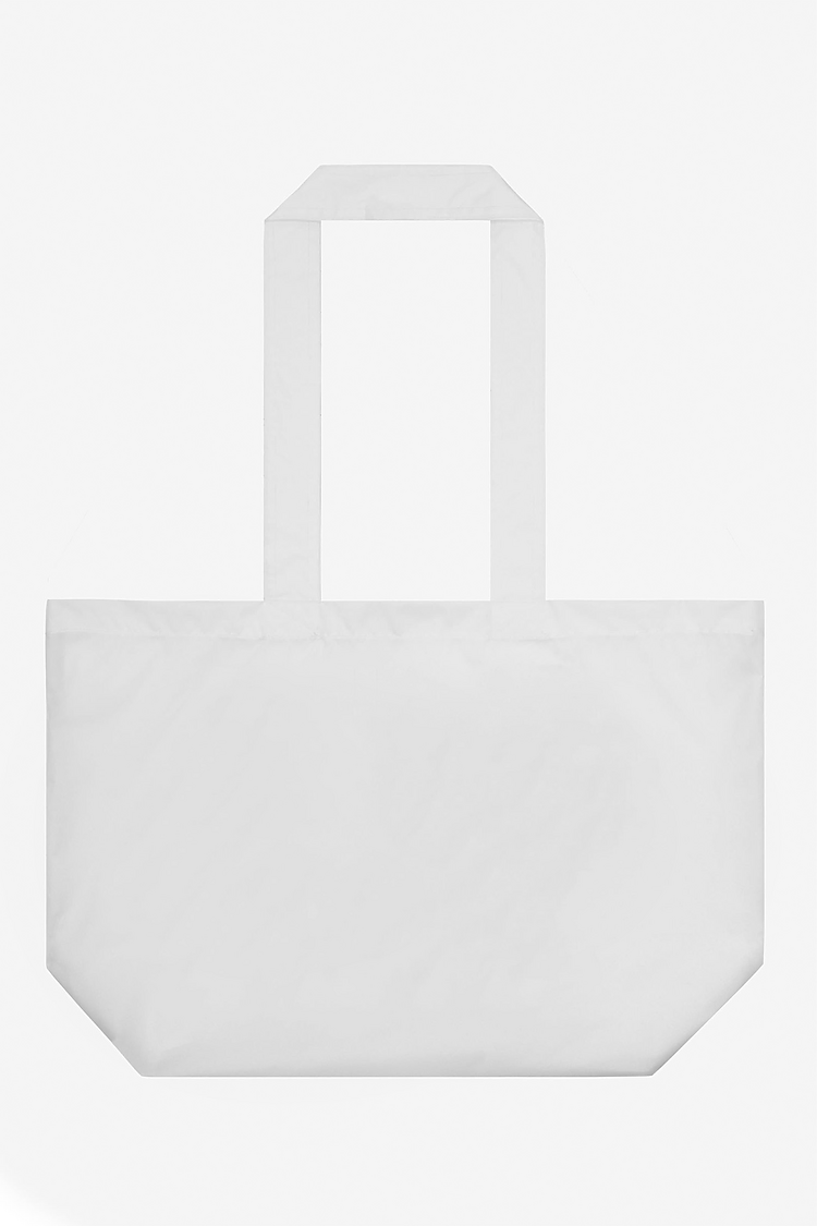 Nylon Taffeta Tote White